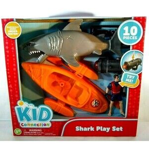 Shark Play Set Orange Kid Connection Underwater Searchlight & Batteries 10 piece